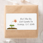 Earth Day植物の木々が違いのラベルを作る ラベル (インサイチュ)