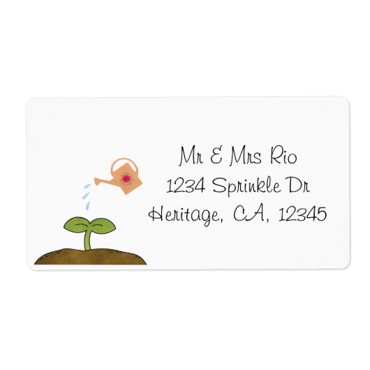 Earth Day植物の木々が違いのラベルを作る ラベル (正面)