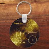 Earth Day 2012 – 地球の音の金ゴールド記録 キーホルダー (正面)