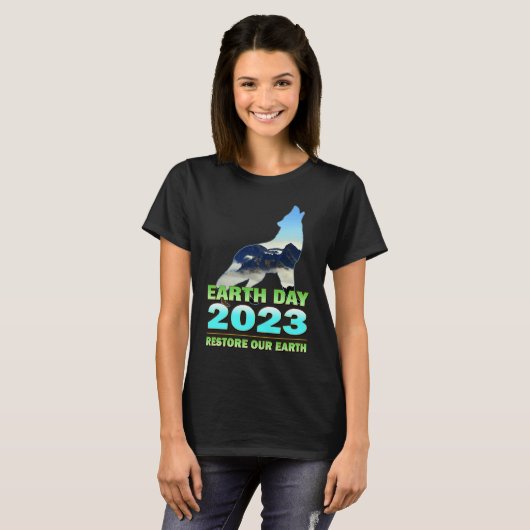 Earth Day 2023 Restore Our Earth Tシャツ (正面フル)