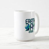 Earth Day 2026 | Modern Typography Eco Design コーヒーマグカップ (正面右)