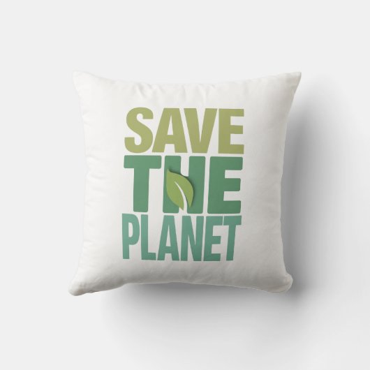 Earth Day Activism and Climate Change Art クッション (裏面)