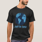Earth Day Blue Earth Word Cloud Environmentalist G Tシャツ (正面)
