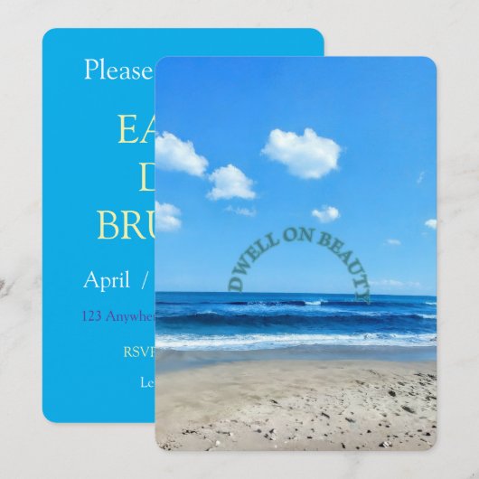 Earth Day Brunch - Invitation 招待状 (正面/裏面)