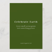 Earth Day Celebration, Editable Text (裏面)