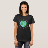 Earth Day Children Around The World Climate Change Tシャツ (正面フル)