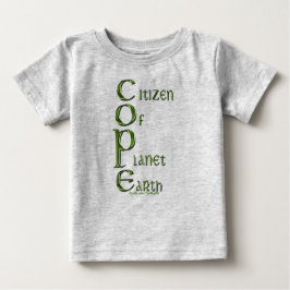 EARTH DAY Citizen of Planet Earth COPEエコシャツ ベビーTシャツ