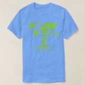 Earth Day Cute World Map Tree Pro Environment Pla Tシャツ (デザイン正面)