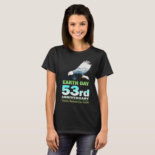 Earth Day Eco Friendly Apparel for Pro Environment Tシャツ (正面フル)