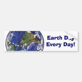 Earth Day Every Dayバンパーステッカー バンパーステッカー