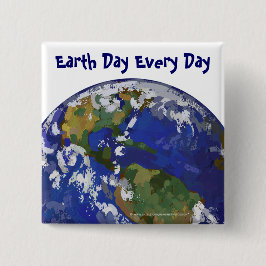 Earth Day Every Dayボタン 缶バッジ