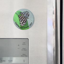 Earth Day Every Day Blue Wave Butterfly写真 マグネット