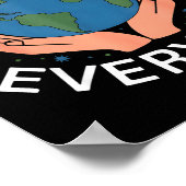 Earth Day Every Day Eco-friendly Nature Lover Desi ポスター (角)