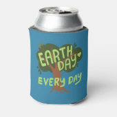EARTH DAY EVERY DAY HANDLETTERED Tree 缶クーラー (缶裏面)