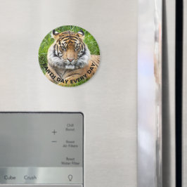 Earth Day Every Day Sumatran Tiger写真 マグネット