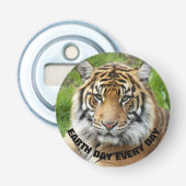 Earth Day Every Day Sumatran Tiger写真 栓抜き (正面)