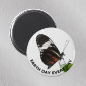Earth Day Every Day Tiger Longwing Butterfly写真 マグネット