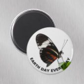 Earth Day Every Day Tiger Longwing Butterfly写真 マグネット