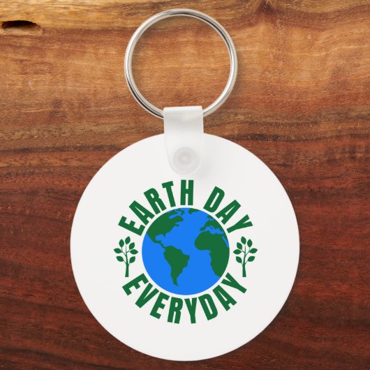Earth Day Everyday キーホルダー (正面)