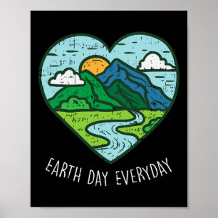 Earth Day Everyday 4月22日Environmentalist Gif ポスター