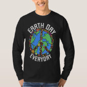 Earth Day Everyday Climate Change Environmental Aw Tシャツ (正面)