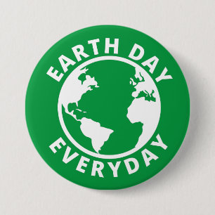 Earth Day Everyday - Earth Day 2022 缶バッジ