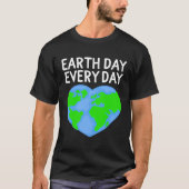 Earth Day Everyday Rainbow Pine Tree Nature Green  Tシャツ (正面)