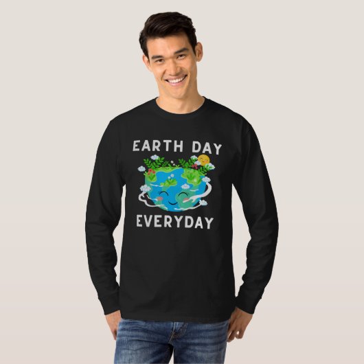 Earth Day Everyday Save Our Planet Environmental Tシャツ (正面フル)