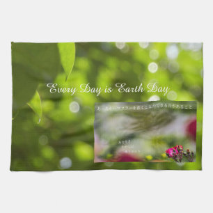 Earth Day Gift 🌸Dreamy Flowe Kitchen Towel キッチンタオル
