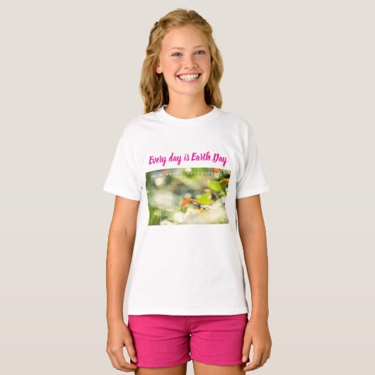 Earth Day Gift 🌸Mystical Flowe    women’s t-shirt Tシャツ (正面フル)