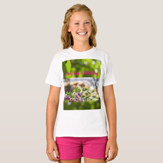 Earth Day Gift 🌸Mystical Flower | Earth Day Gift Tシャツ (正面フル)