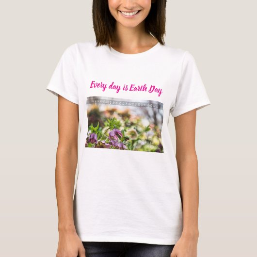 Earth Day Gift 🌸Mystical Flower  |　t-shirt  Tシャツ (正面)