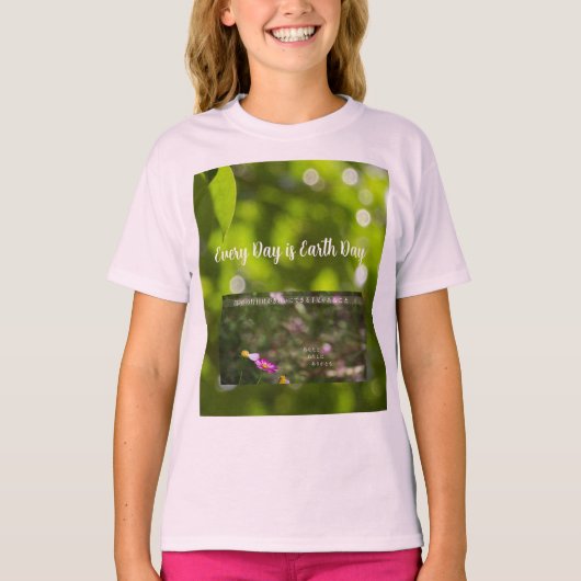Earth Day Gift 🌸Spring Awakening girls t-shirt Tシャツ (正面)
