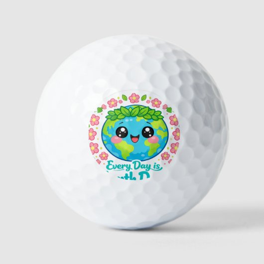 Earth Day Golf Balls ゴルフボール (正面)