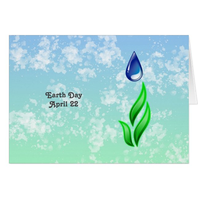 Earth Day Greetingカード (正面横)