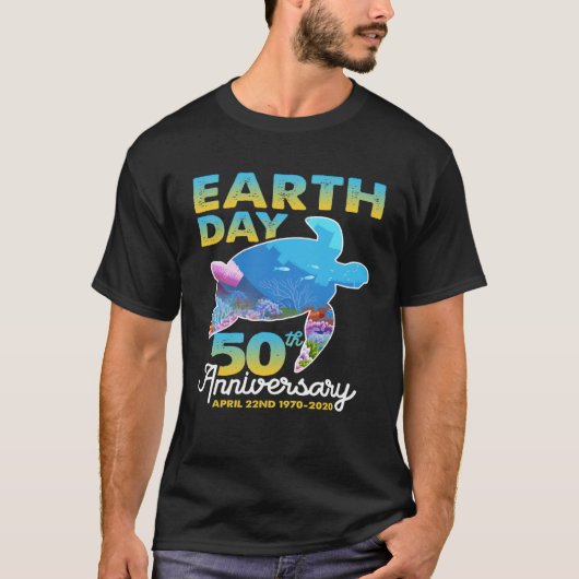 Earth Day  Kids Men Women Planet Earth 50th Annive Tシャツ (正面)