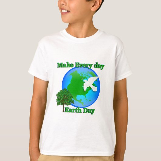Earth day Make Every Day Earth Day 3Dグラフィック Tシャツ (正面)