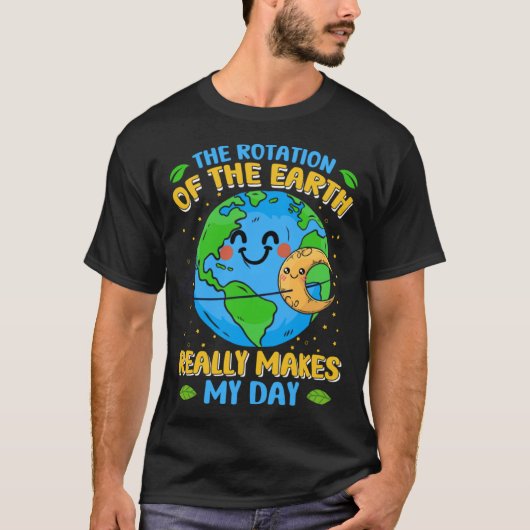 Earth Day Planet Vegan Animals Environment Generic Tシャツ (正面)