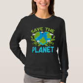 Earth Day Planet Vegan Animals Environment Generic Tシャツ (正面)