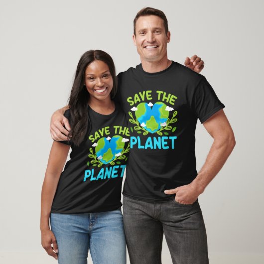 Earth Day Planet Vegan Animals Environment Generic Tシャツ (ユニセックス)