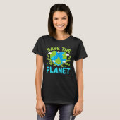 Earth Day Planet Vegan Animals Environment Generic Tシャツ (正面フル)