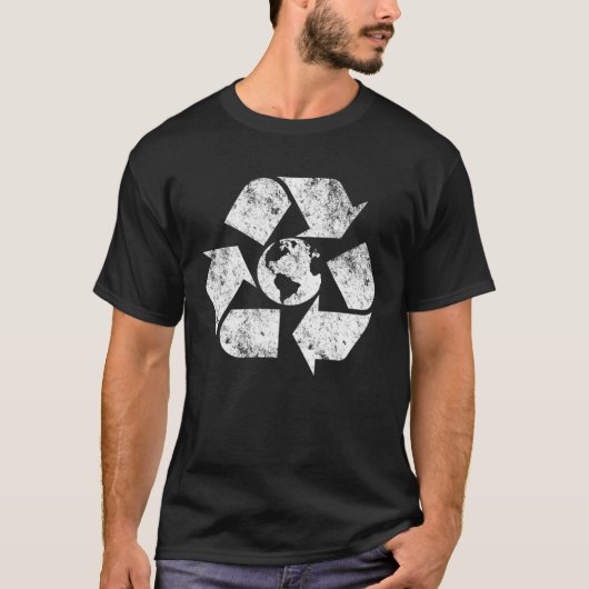 Earth Day Recycle Symbol Environmental Awareness M Tシャツ (正面)