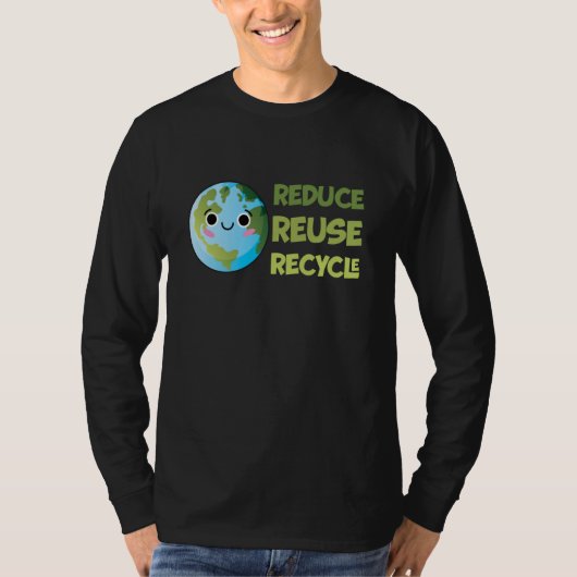 Earth Day Recycling Environment Anniversary Decora Tシャツ (正面)