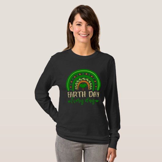 Earth Day  Save Our Home Plant More Trees Go Plane Tシャツ (正面フル)