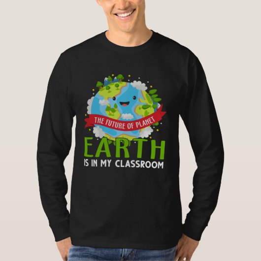 Earth Day  Save Our Home Plant More Trees Go Plane Tシャツ (正面)