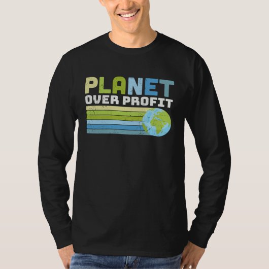 Earth Day  Save Our Home Trees Go Planet Over Prof Tシャツ (正面)