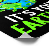 Earth Day Shirt Go Planet It's Your Earth Day Funn ポスター (角)