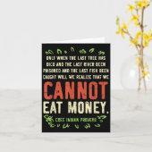 Earth Day Shirt Pro Save Environment Quote Last Tr カード (黄色い花)