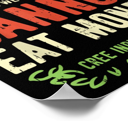 Earth Day Shirt Pro Save Environment Quote Last Tr ポスター (角)