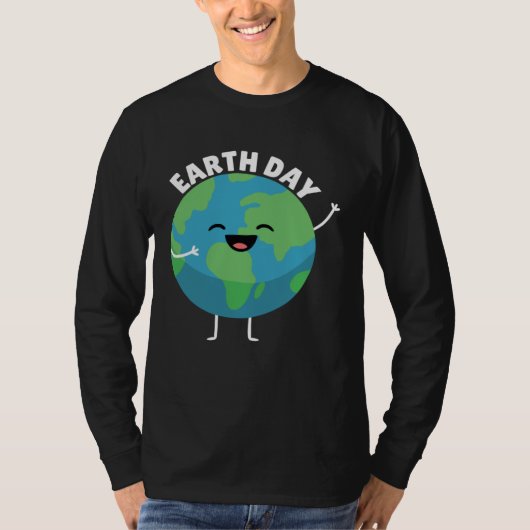 Earth Day Smiling Planet  Mother Earth Nature Tシャツ (正面)